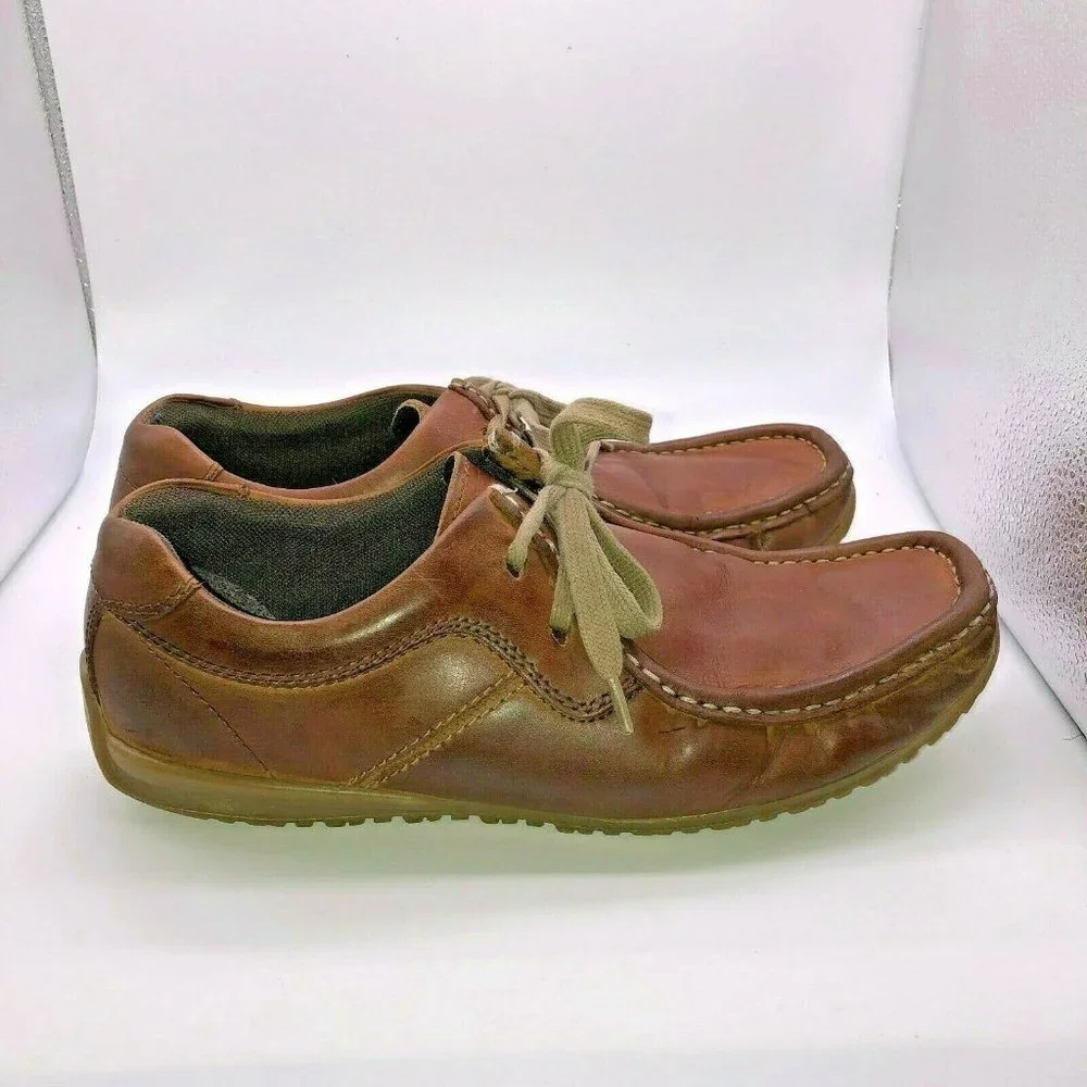 Marks and Spencer Blue Harbour Men's Size 8 ? Brown Leather Lace Up Shoes